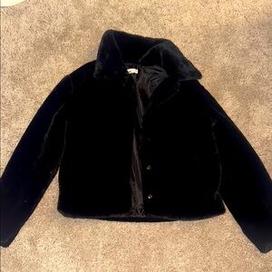 Women's Black Faux Fur Jacket